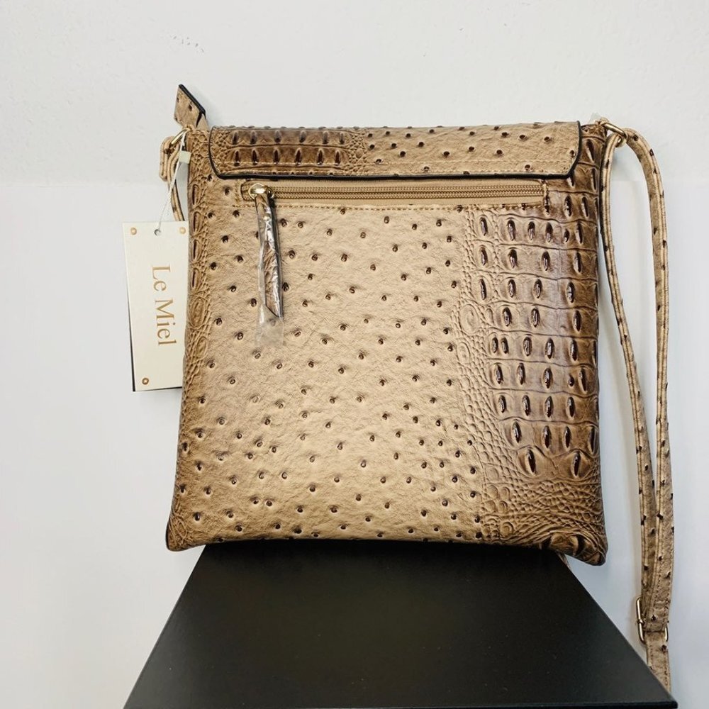Le Miel Faux Leather Handbag - Picture 6 of 8
